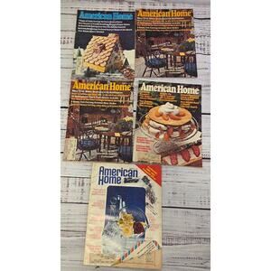 American Home Magazine Lot 5 1974 March Aug Oct Nov Vintage Home Decor